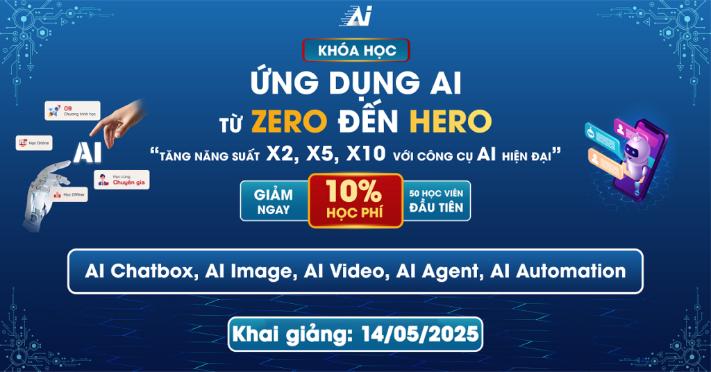 Khai giảng khóa học Ứng dụng AI